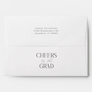 Personalized Cheers to the Grad Graduation Envelope