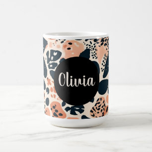 Personalized Cheetah Leopard Animal Print Coffee Mug
