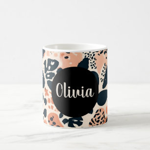 Personalized Cheetah Leopard Animal Print Coffee Mug