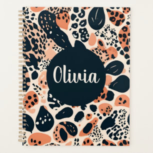 Personalized Cheetah Leopard Animal Print Planner