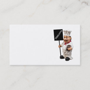 Personalized Chef cook - WELCOME menu card