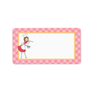 Personalized Chef Custom Label in Medium