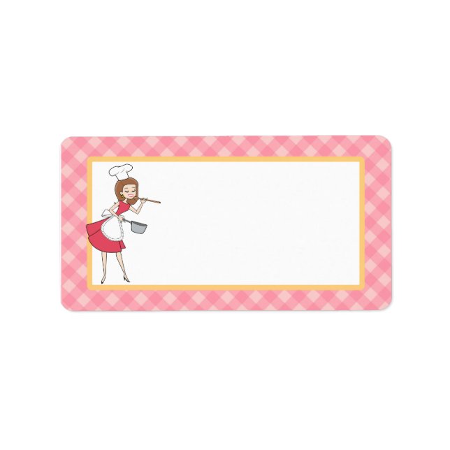 Personalized Chef Custom Label in Medium (Front)