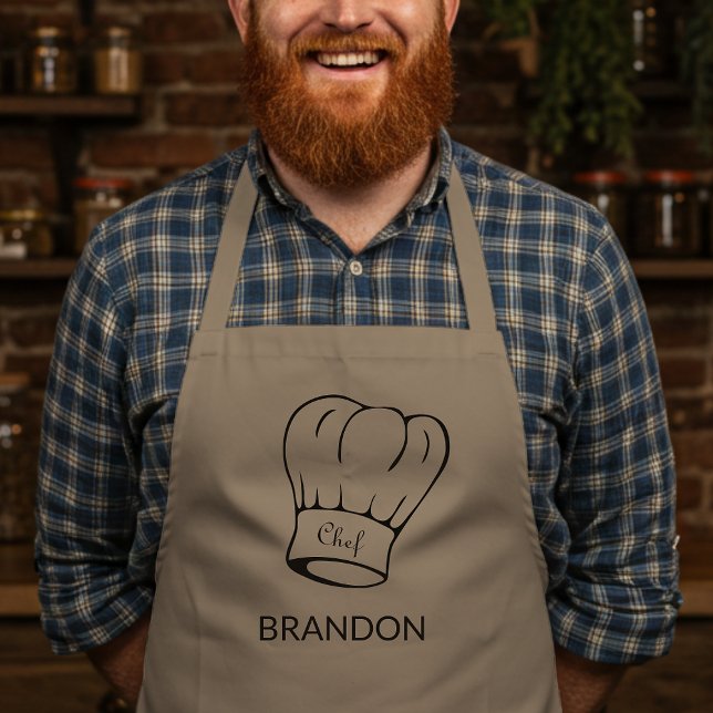 Personalized Chef Hat Grilling Long Apron (Creator Uploaded)