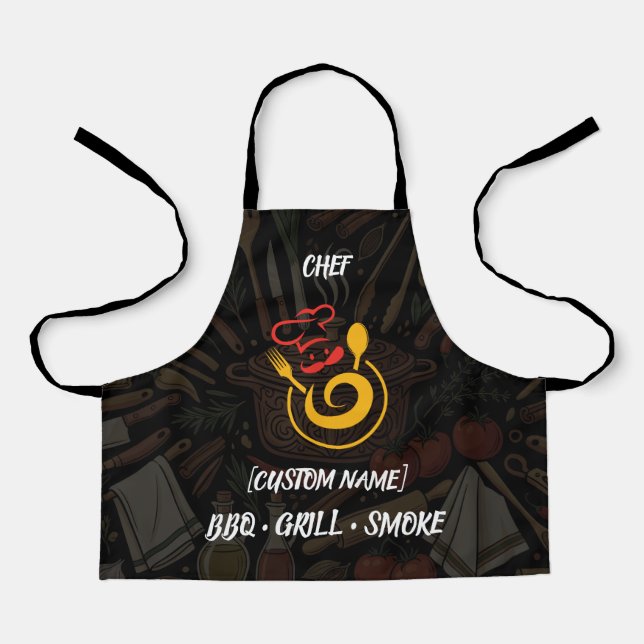 Personalized Chef Men's Apron (Front)