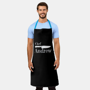 Personalized Chef Name Apron - Kitchen tool Design