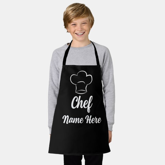 Personalized Chef Name Cooking Lover Baking Custom Apron (Worn)