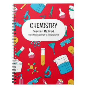 Personalized Chemistry Notebook – Custom Name Desi