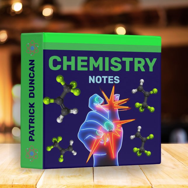 Personalized Chemistry Notes | Green & Navy Binder (Creator Uploaded)