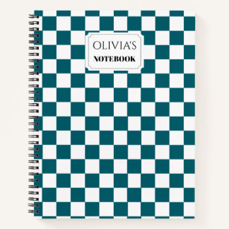 Personalized Chequerboard Notebook