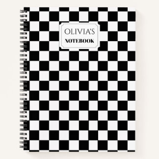 Personalized Chequerboard Notebook