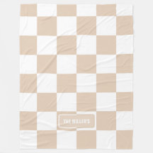 Personalized Chequered Neutral Light