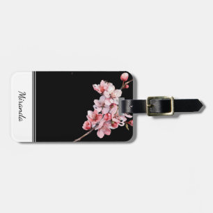 Personalized Cherry Blossom Luggage Tag