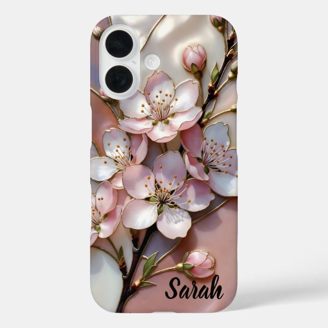 Personalized Cherry Blossom Phone Case Floral (Back)
