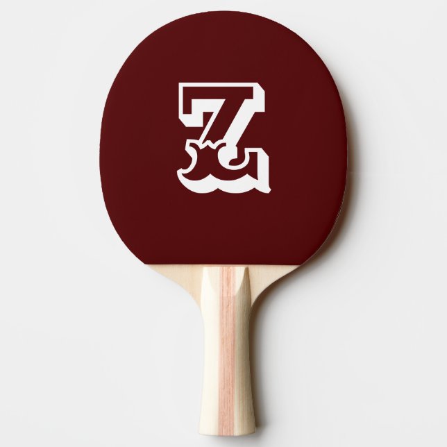 Personalized Cherry Blossom Ping Pong Paddle (Back)