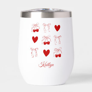 Personalized Cherry Bow Bachelorette Party