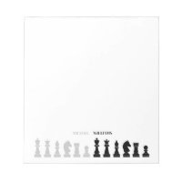 Personalized Chess Piece Black White