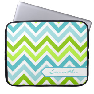 Personalized Chevron Laptop Bag