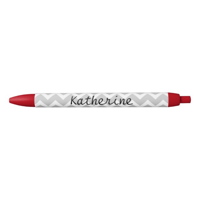 Personalized Chevron Zigzag Custom Monogram Pens (Front)