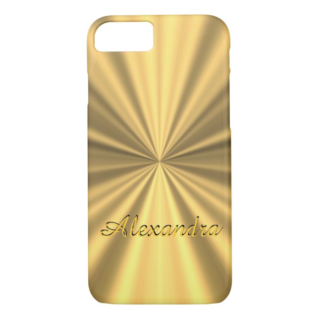 Personalized chic elegant golden Case-Mate iPhone case (Back)