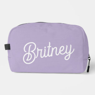 Personalized Chic Lavender Purple Monogram  Name Dopp Kit
