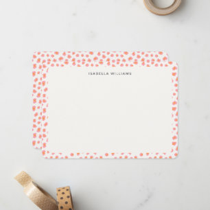 Personalized Chic Leopard Animal Print Pattern Card