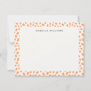 Personalized Chic Leopard Animal Print Pattern Card