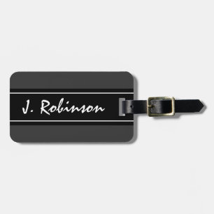 Personalized chic luxury design travel luggage tag