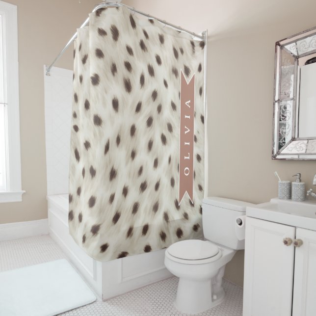 Personalized Chic Neutral Leopard Animal Print (In Situ)