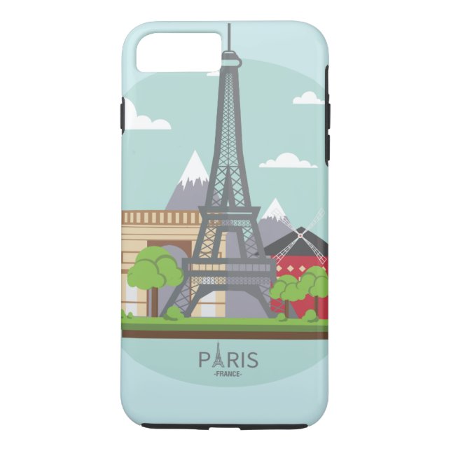 Personalized Chic Paris Eiffel Tower Case-Mate iPh iPhone Case (Back)