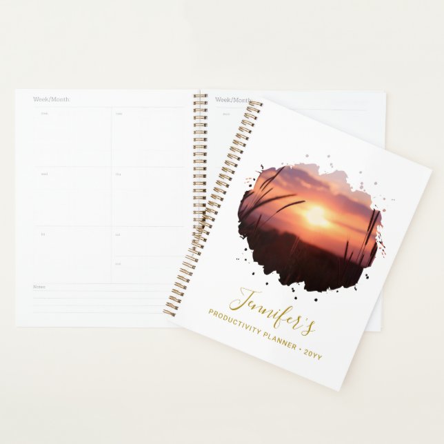 Personalized Chic Splash Photo Planner (Display)