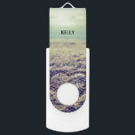 Personalized chic summer beach ocean seaside photo USB flash drive<br><div class="desc">Personalized chic summer beach ocean seaside photo swivel USB pen flash drive. Elegant coastal scene design personalized with custom name or monogram. Change the quantity to get the cheapest bulk price per pen drive. Fancy pendrives available in different colours. Cute wedding party favour or gift idea for men, women and...</div>