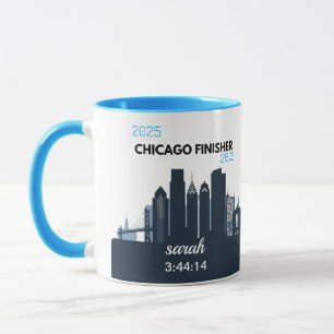 Personalized Chicago Marathon Gift For Marathoner Mug