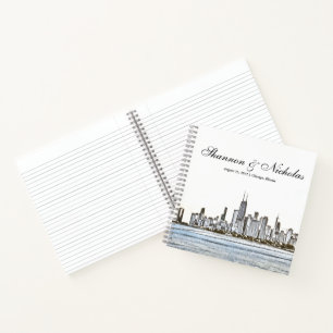 Personalized Chicago Skyline Guest Book