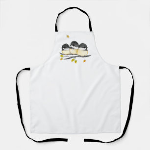Personalized Chickadee Bird Apron