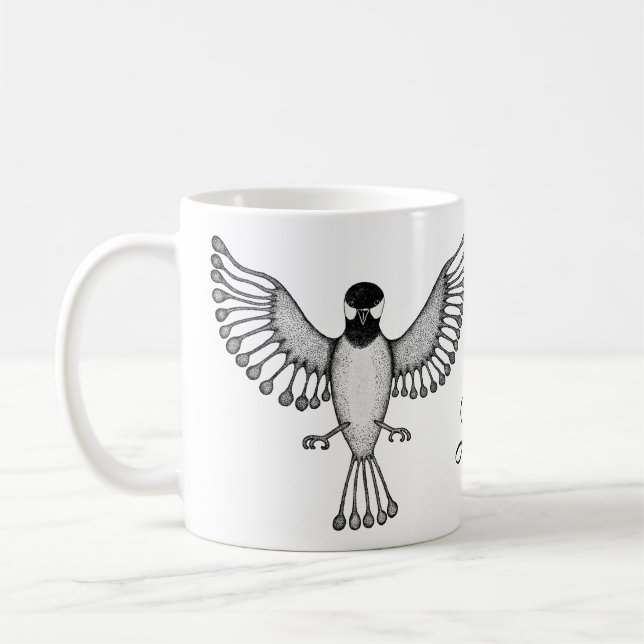 Personalized Chickadee Coffee Mug (Left)