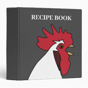 Personalized Chicken Rooster  Binder