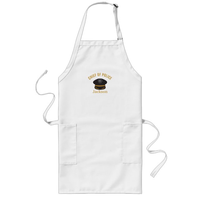 Personalized Chief of Police Apron (Front)