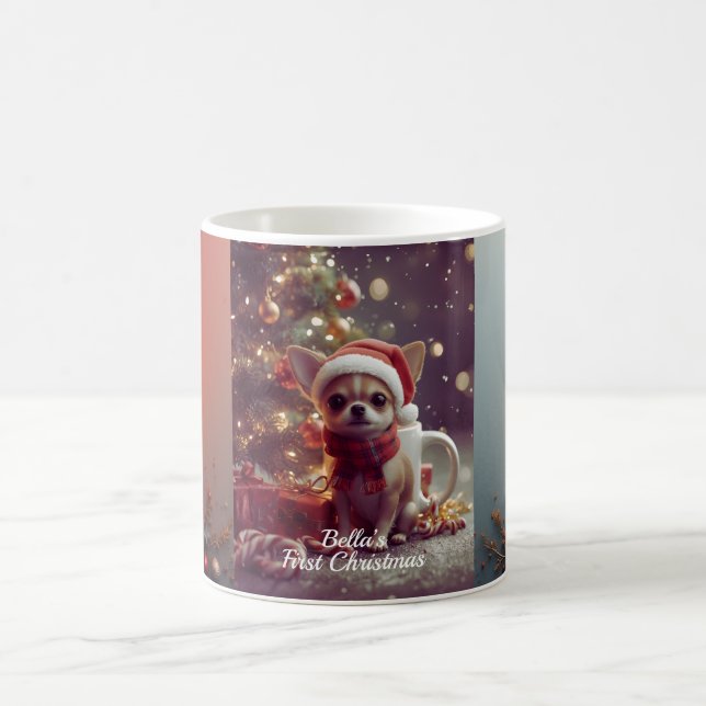 Personalized Chihuahua Christmas Mug – Custom Dog  (Center)
