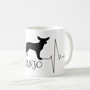 Personalized Chihuahua Love My Dog Heart Beat Coffee Mug