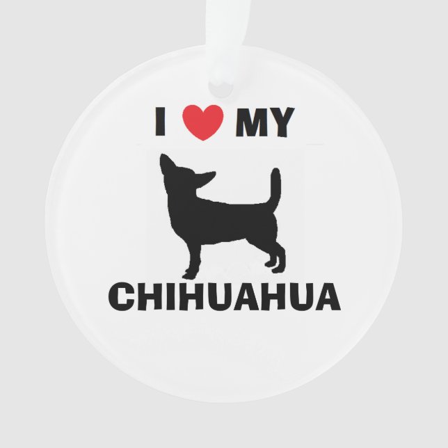 Personalized Chihuahua Ornament (Front)