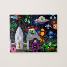 Personalized Child Astronaut & Rocket