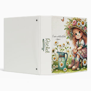 Personalized Child of God daisy girl Binder