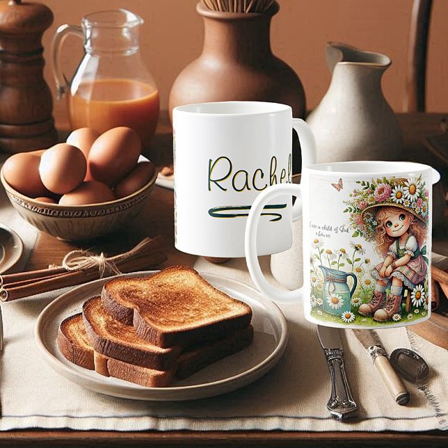Personalized Child of God daisy girl Coffee Mug (Creator Uploaded)