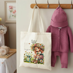 Personalized Child of God daisy girl Tote Bag