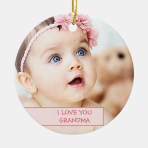 Personalized Child Photo Mother's Day Grandmother Ceramic Ornament