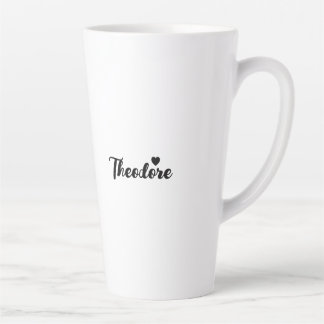 Personalized Childhood Photo, Name & Year Vintage Latte Mug
