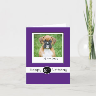 Personalized Children Birthday Card From Dog
