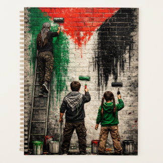 Personalized Children of Gaza Painting PS Flag Planner