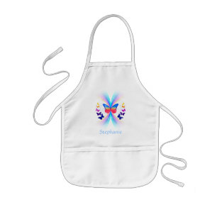Personalized children's abstract butterfly apron